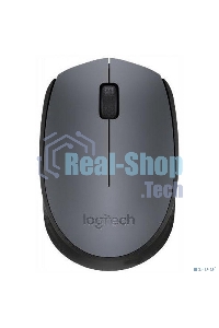 Мышь беспроводная Logitech M170 черный/темно-серый, 1000 dpi, радиоканал, USB, кнопки - 3