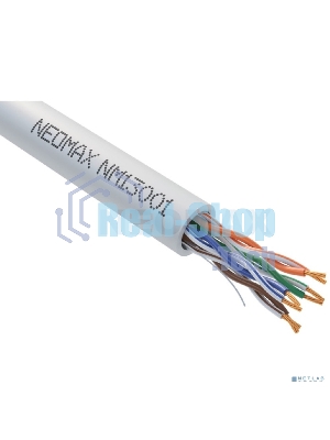 Коммутационный шнур NEOMAX (NM13001-003) UTP 0.3м, гибкий, cat.5е, серый, многожильный