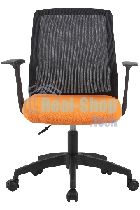 Кресло компьютерное Cactus CS-MC222-BKOR черный, сиденье оранжевый