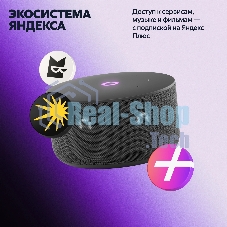 Умная колонка Yandex Станция Мини 3 Алиса черный 12W 1.0 BT/Wi-Fi