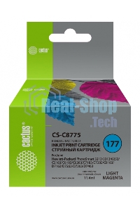 Картридж струйный Cactus CS-C8775 №177 светло-пурпурный (11.4 мл) для HP PS 3213/3313/8253/C5183/C6183/C6283/C7183/C7283/C8183/D7163/D7263/D7363/D7463