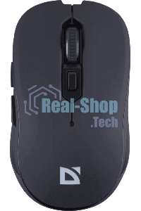 Мышь беспроводная Defender Gassa MM-105 черный, 1600 dpi, радиоканал, USB, кнопки - 6