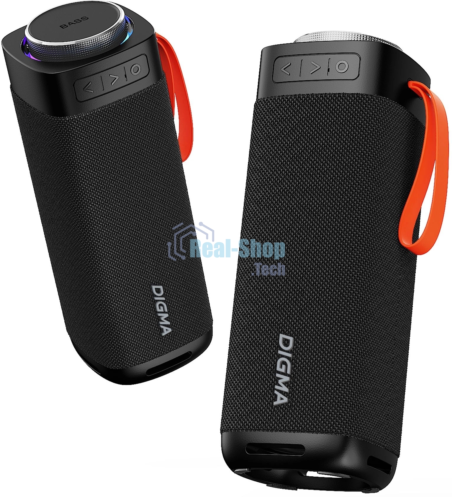 Портативная колонка Digma D-PS1522 черный 60W 2.0 BT 10м 3000mAh (PS1522B)