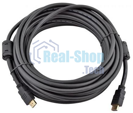 Кабель соединительный аудио-видео HDMI (m)/HDMI (m) 3м. феррит.кольца позолоченные контакты черный (NO NAME)