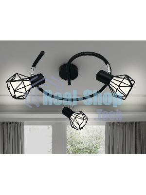 Светильник Ambrella light TR8624/3 BK/CH черный/хром E27*3 max 40W D330*175