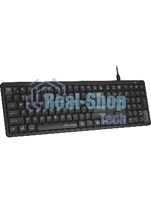 Клавиатура A4Tech FX55 черный USB slim Multimedia кабель 1.5м