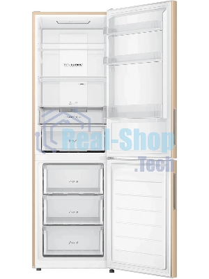 Холодильник Haier CEF536CGG золотистый двухкамерный 240/105 л морозилка снизу, No Frost