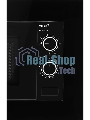 Встраиваемая микроволновая печь Vitek VBMW 2031 BG черный, 20 л, 700 Вт, переключатели - поворотный механизм
