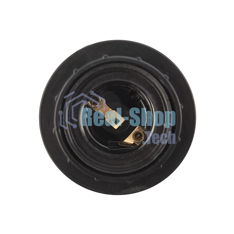 Патрон карболитовый Rexant с кольцом Е27 черный c этикеткой