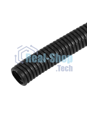 Труба автомобильная гофрированная ПП, Ø28,3 мм, разрезная, бухта 25 м/уп.