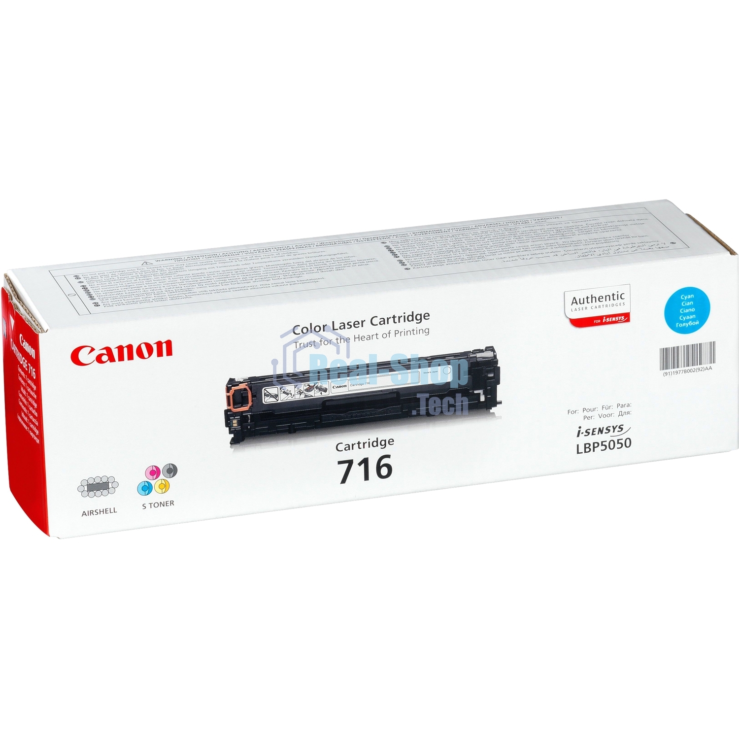 Картридж лазерный Canon Cartridge 716C (1979B002) голубой (1500 стр.) для Canon LBP5050/5050N