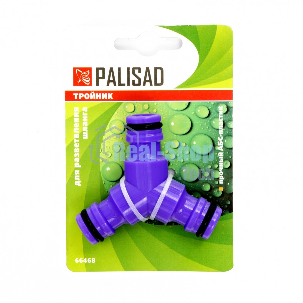 Тройник для разветвления или соединения, штуцерный, пластмассовый Palisad