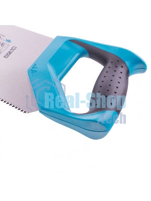 Ножовка по дереву Gross PIRANHA, усил.трапецев.полотно,500 мм,11-12TPI,зуб3D,кален.зуб,2-комп.рук.