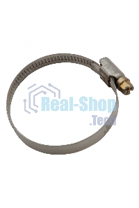 Хомуты Сибртех нержав. сталь, стандартное болтовое крепление 40-60 мм, ширина 9 мм, 50 шт. 47583