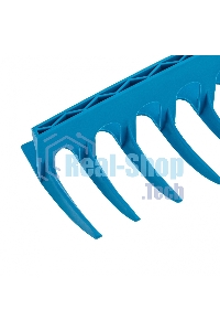 Грабли пластиковые, 400 мм, 12 прямых зубьев, усиленные, LUXE Palisad