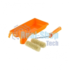 Малярный набор Сибртех для фасадных работ: кювета 150 мм х 290 мм и мини-валик 110 мм