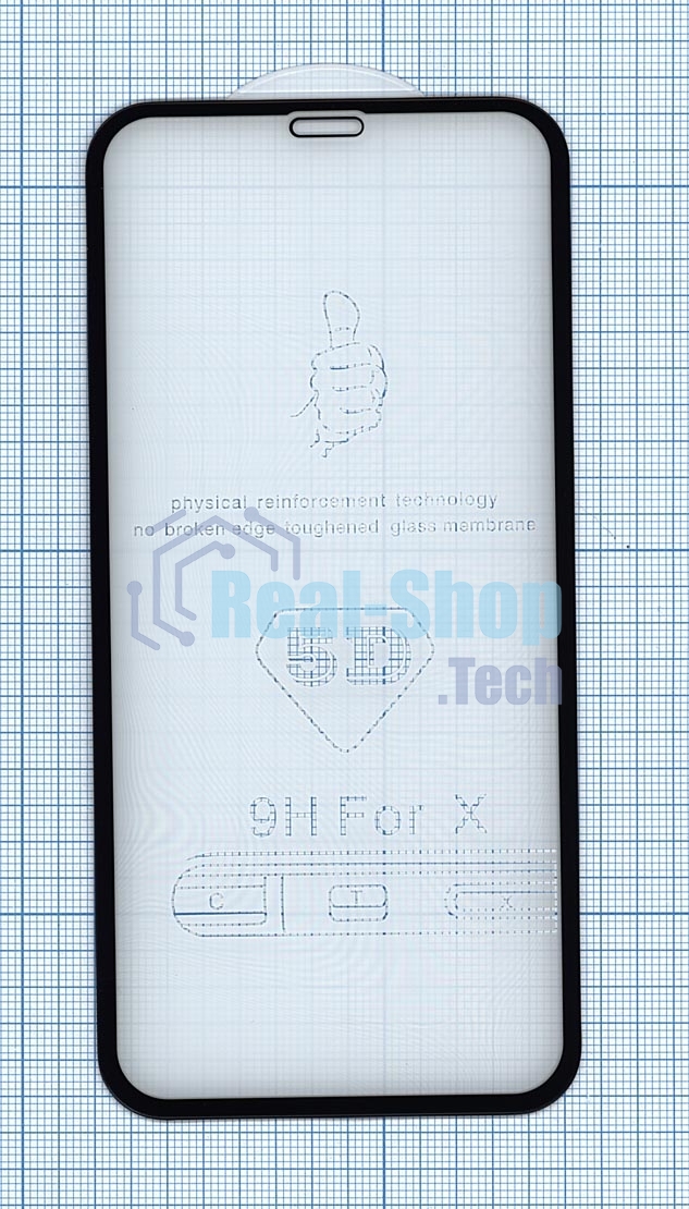 Защитное стекло 5D для Apple iPhone 11 Pro Max черный