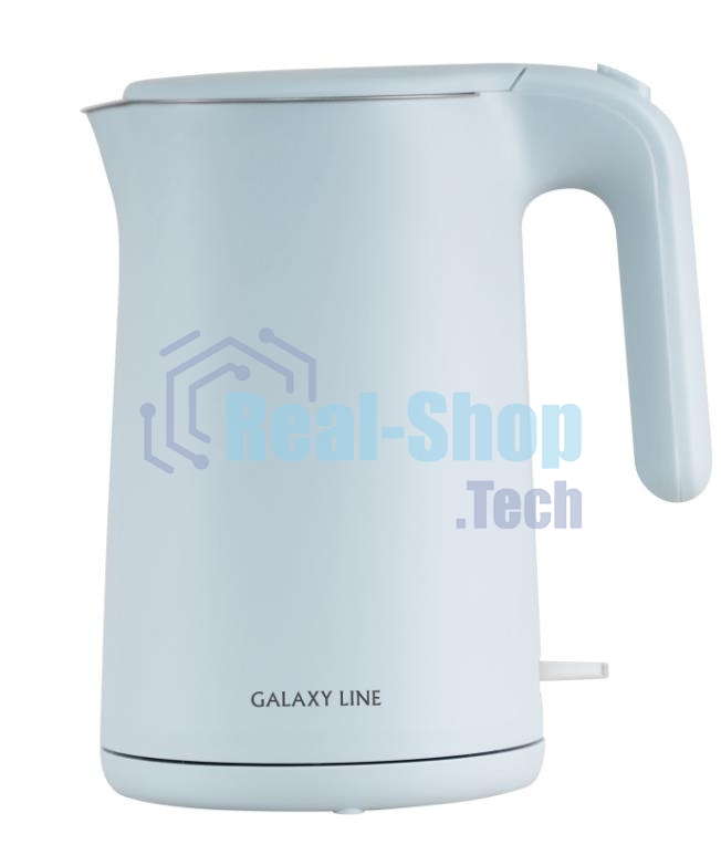 Чайник электрический Galaxy Line GL 0327, небесный, пластик, 1800 Вт, 1,5 л