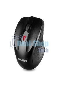 Мышь беспроводная SVEN RX-450W черный, 3200 dpi, радиоканал, USB, кнопки - 6