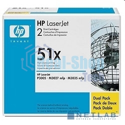 Картридж лазерный HP Q7551XD черный двойная упаковка для LaserJet P3005/M3027mfp/M3035mfp 2 x 13000 стр.