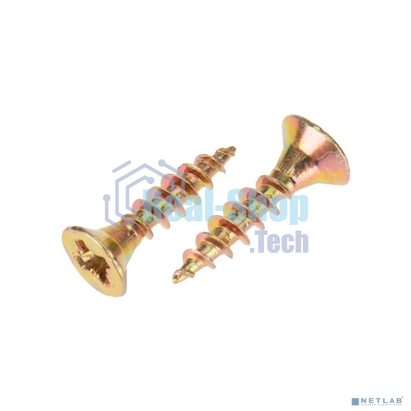 Саморез универсальный Kranz 3.5х16, желтый цинк, короб (200 шт./уп.)