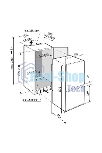 Встраиваемый холодильник Liebherr ICf 5103-22 001 белый двухкамерный 182/80л