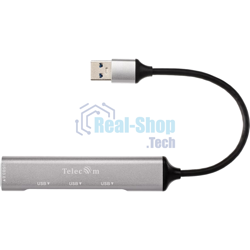 Переходник USB 3.0 -->USB3.0+3 USB2.0, Aluminum Shell, 0.2м Telecom TA308U