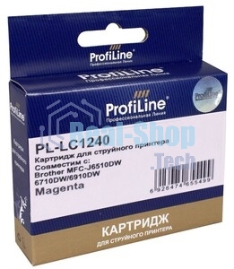 Картридж струйный для принтеров Brother PL-LC1240M MFC-J6510DW/6710DW/6910DW/DJ525 Magenta водн ProfiLine