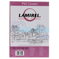 Расходные материалы Lamirel Обложки Transparent LA-7878101 (A4, PVC, красные, 150мкм, 100 шт.)