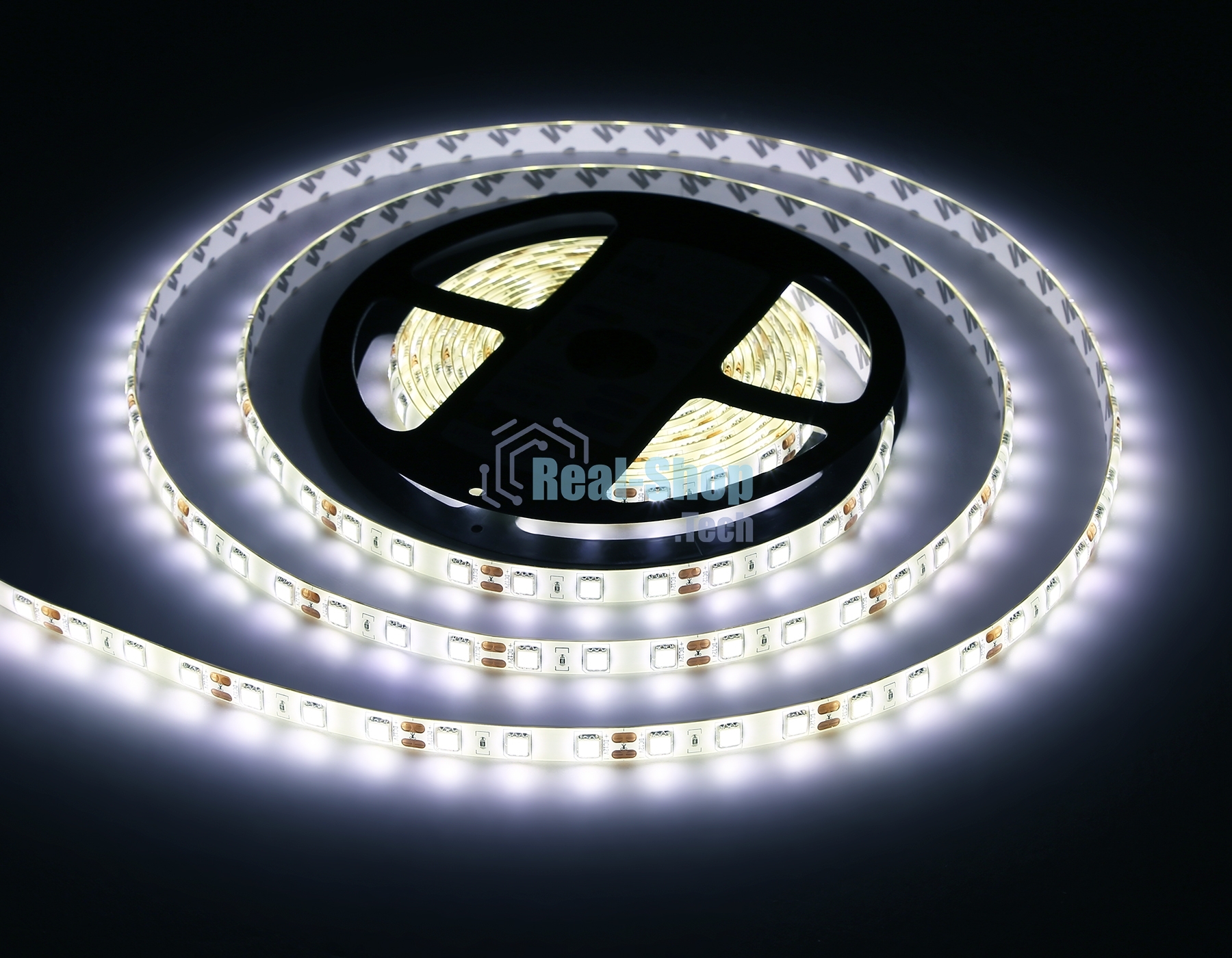 Светодиодная лента Ambrella light GS2102 5050 60Led/ 14.4W m/ 12V IP65 4500K/ 5000*10*2.87mm (2 конт.)