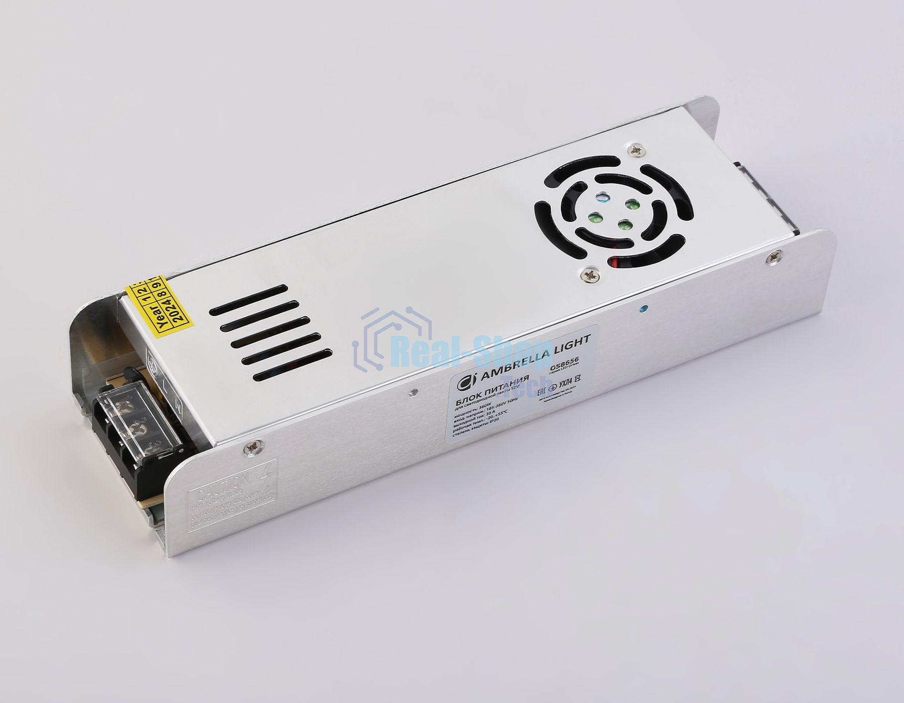 GS8656 блок питания 12V 360W 30A IP20 185-260V EMC 223*67*40