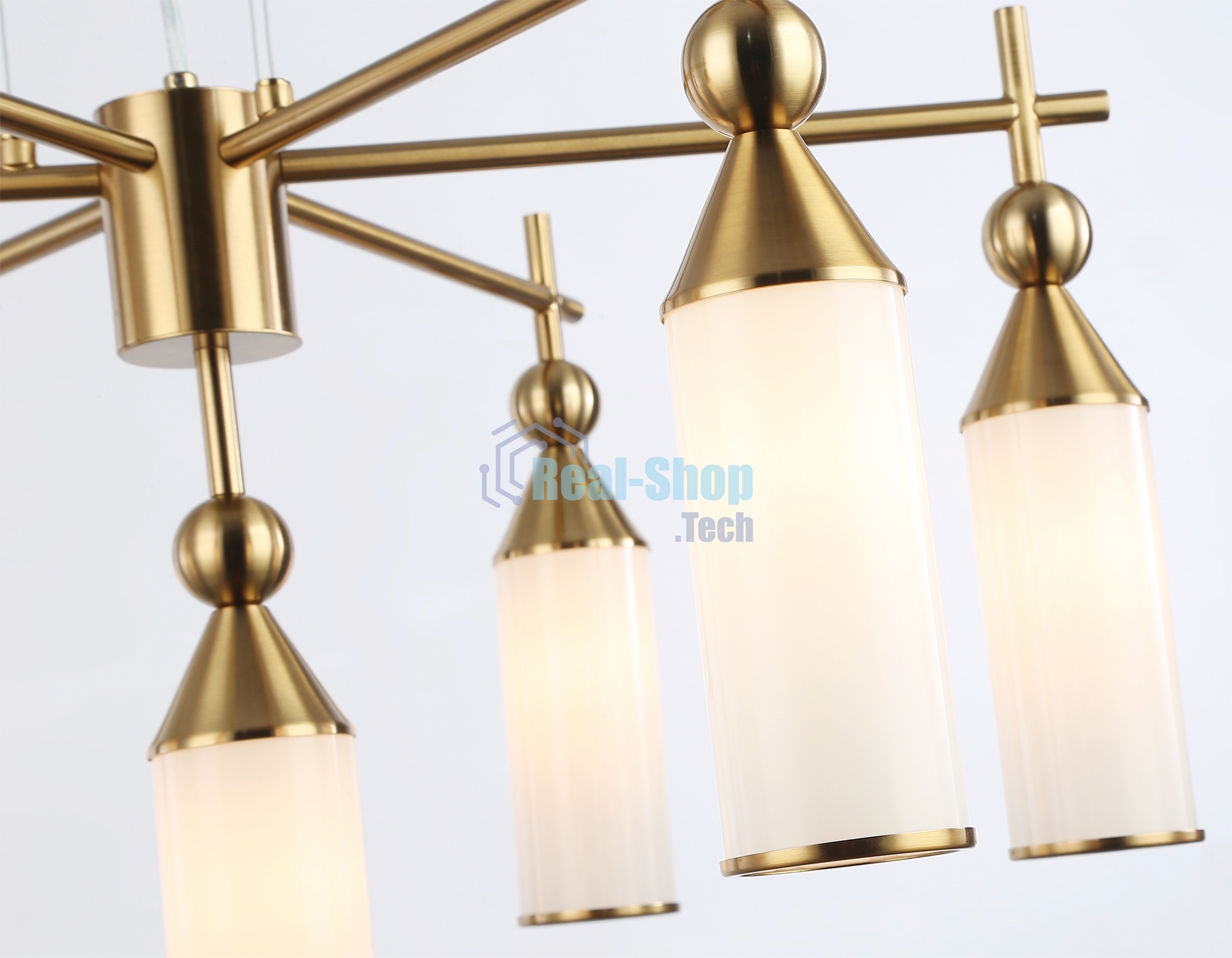 Люстра Ambrella light LH55278/7 BS/FR латунь/белый матовый E14*7 max 40W D640*1390
