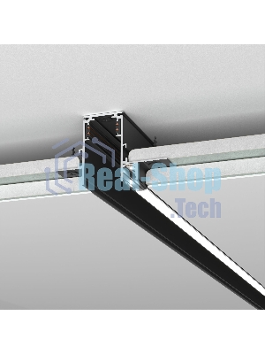 Slim Magnetic Шинопровод встраиваемый с местом под светодиодную ленту (чёрный) (2м) 85132/00