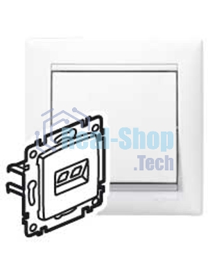 Компьютерная розетка Legrand Valena 774230, белая RJ45 5 кат UTP