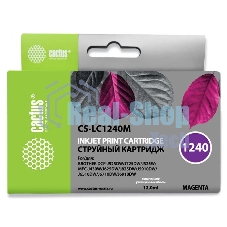 Картридж струйный Cactus CS-LC1240M пурпурный (12 мл) для Brother MFC-J6510/6910DW