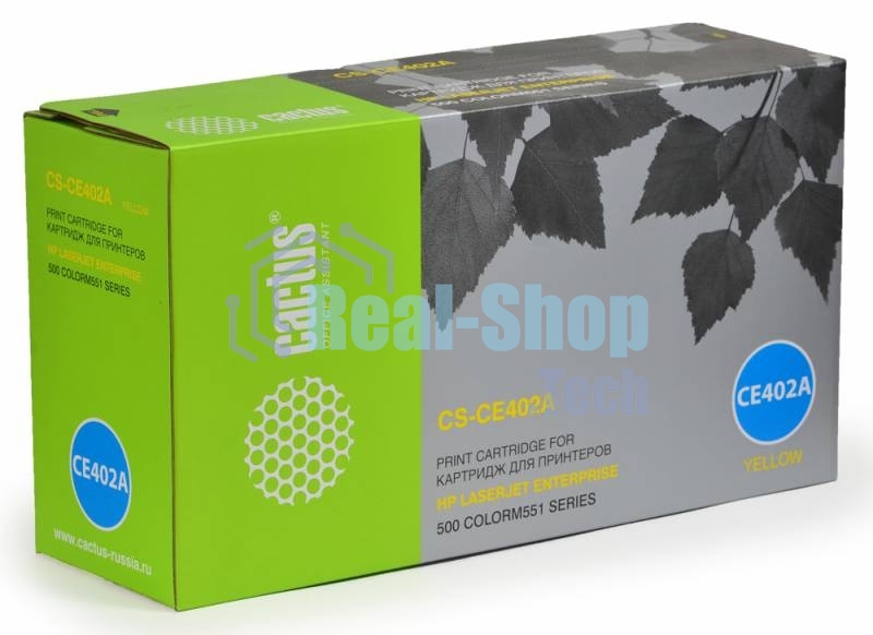 Картридж лазерный Cactus CS-CE402A желтый (6000 стр.) для HP CLJ Color M551 series