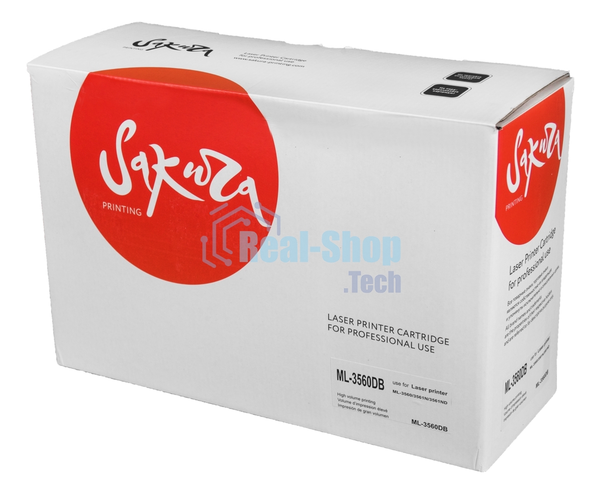 Картридж лазерный Sakura ML3560DB Samsung ML-3560 / 3561N / 3561ND, черный, 12 000 к.