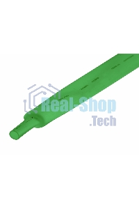 Термоусаживаемая трубка Rexant 22,0/11,0 мм, зеленая, упаковка 10 шт. по 1 м