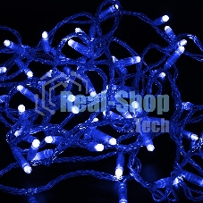 Гирлянда Neon-night Нить 10м, с эффектом мерцания, прозрачный ПВХ, 24В, синий