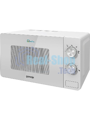 Микроволновая печь Gorenje MO20E1W2 белый, 20 л, 800 Вт, переключатели - поворотный механизм