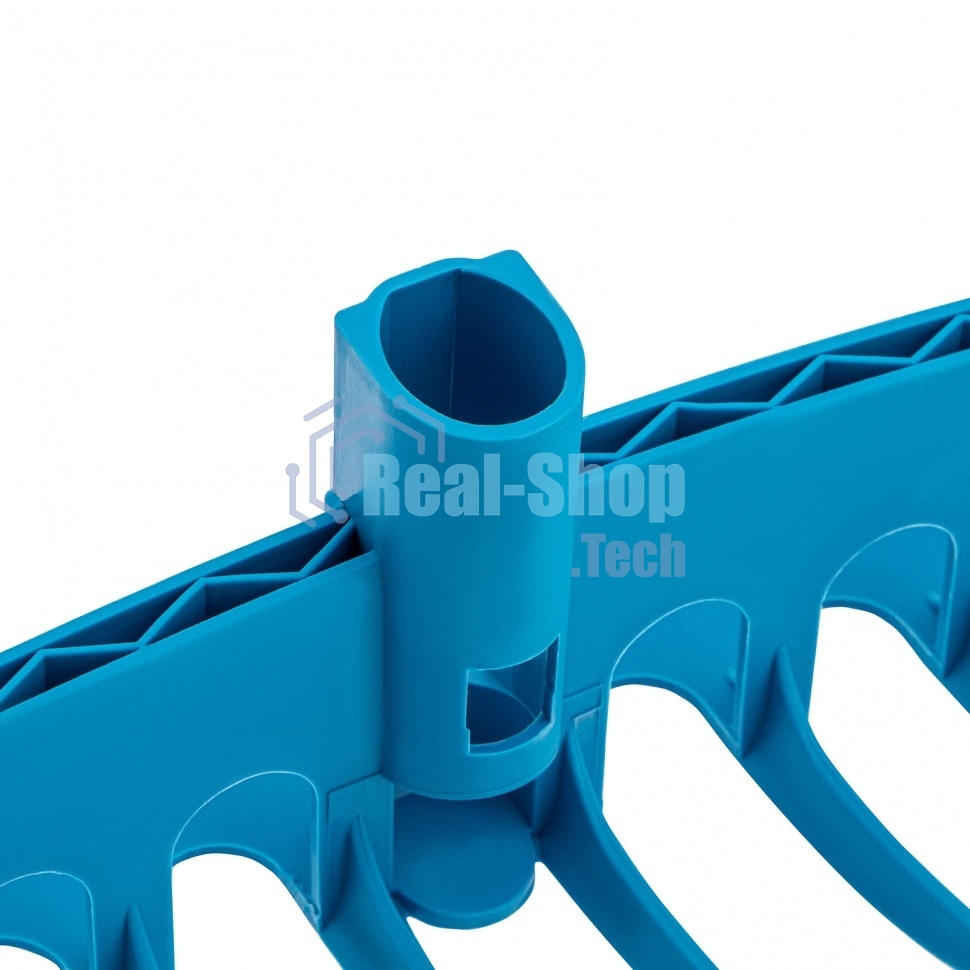 Грабли пластиковые, 400 мм, 12 прямых зубьев, усиленные, LUXE Palisad