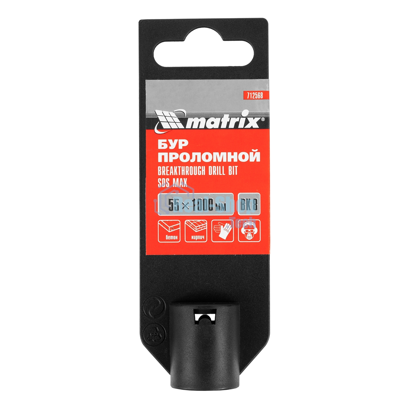 Проломной бур Matrix, 55 х 1000 мм, SDS MAX 712568