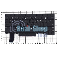 Клавиатура для ноутбука Lenovo ThinkPad L14 gen 1/2 черная