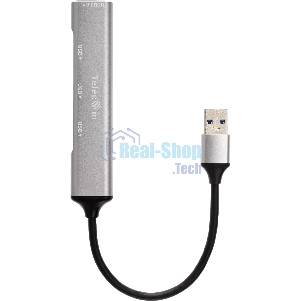 Переходник USB 3.0 -->USB3.0+3 USB2.0, Aluminum Shell, 0.2м Telecom TA308U