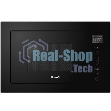 Встраиваемая микроволновая печь Brandt, 3 функции приготовления, 8 автоматических программ, гриль, размораживание, сенсорное управление, таймер, объем 25 л, защита от детей, черный
