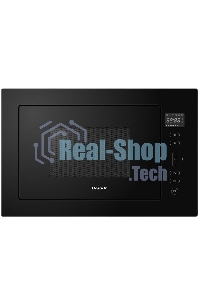 Микроволновая печь встраиваемая Brandt, 3 функции приготовления, 8 автоматических программ, гриль, размораживание, сенсорное управление, таймер, объем 25 л, защита от детей, черный