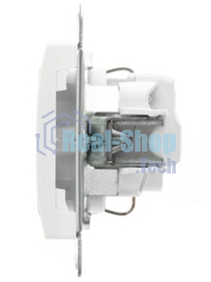 Механизм розетки 1-м СП Glossa 16А с заземл. бел. SchE GSL000143
