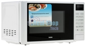 Микроволновая печь BBK 20MWG-735S/W белый, 20 л, 700 Вт, переключатели - сенсор