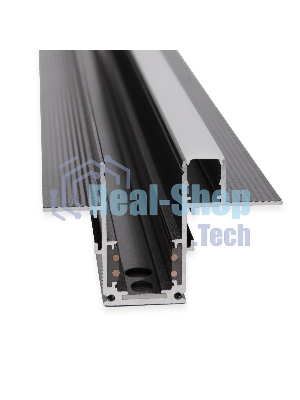 Slim Magnetic Шинопровод встраиваемый с местом под светодиодную ленту (чёрный) (2м) 85132/00