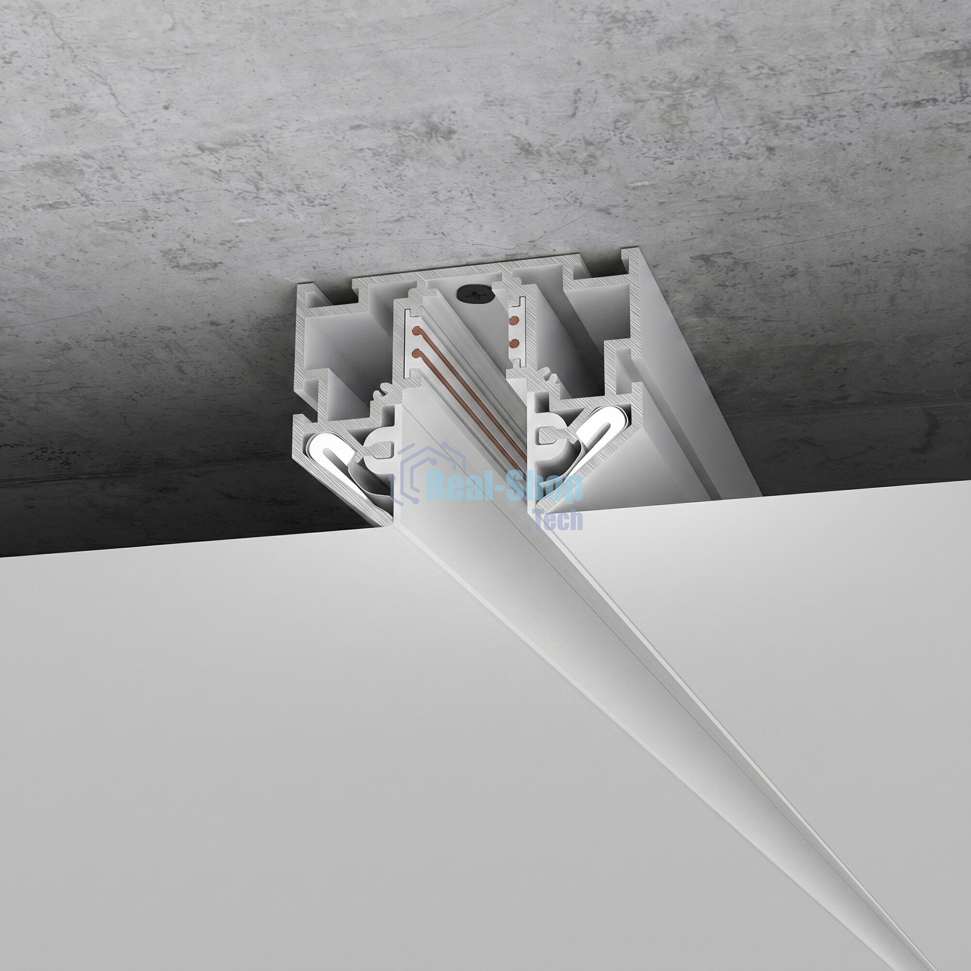 Slim Magnetic Шинопровод в натяжной потолок с декоративными вставками белый (2м) 85204/00 85204/00